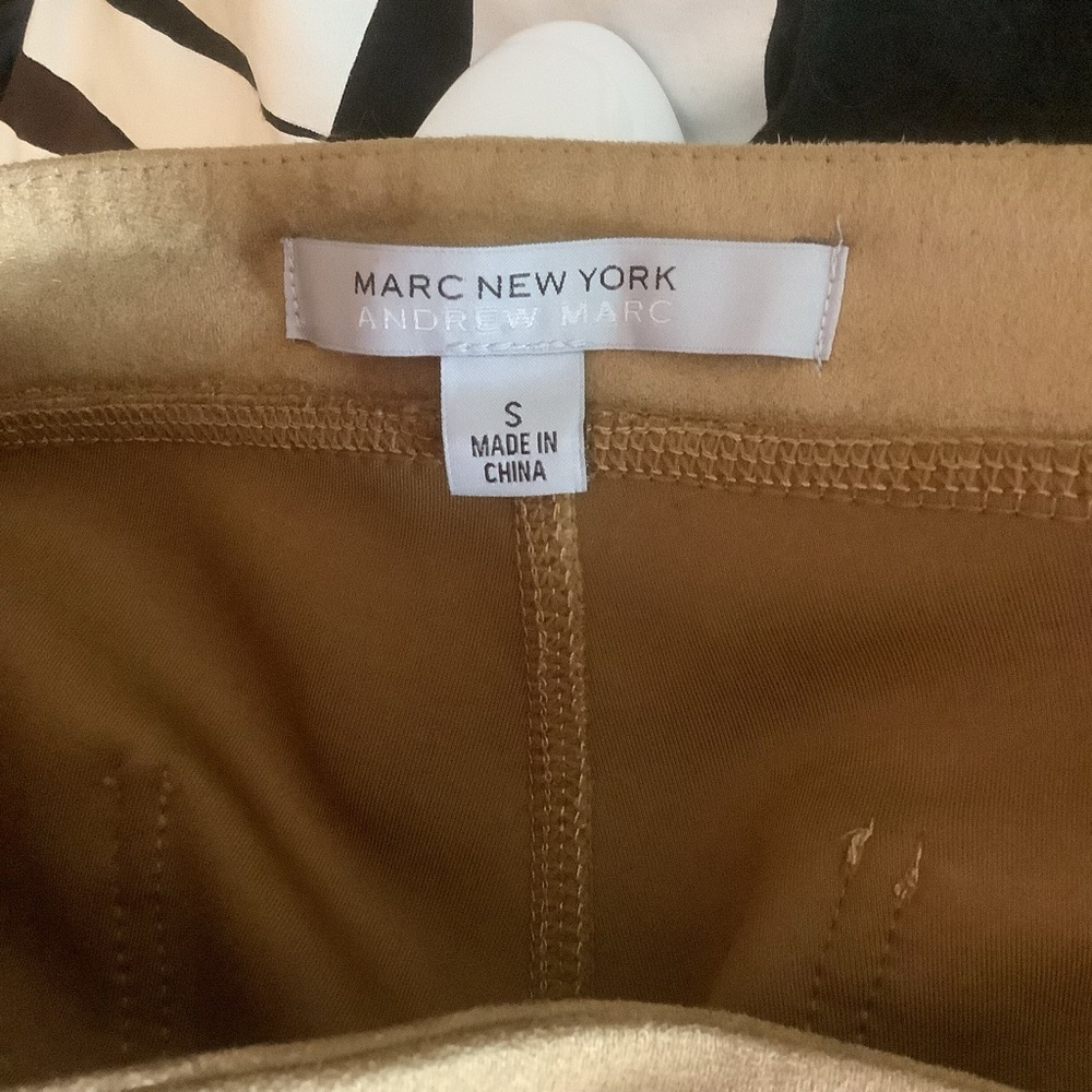 🧸 Marc New York by Andrew Marc Faux Suede Leggings Size Small - Picture 8 of 10